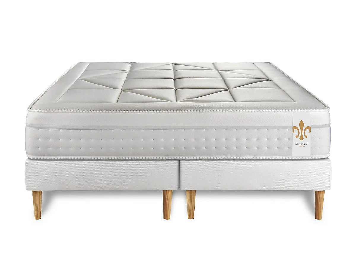Pack Le Vingt-Huit 180 x 200 cm double sommiers Blanc