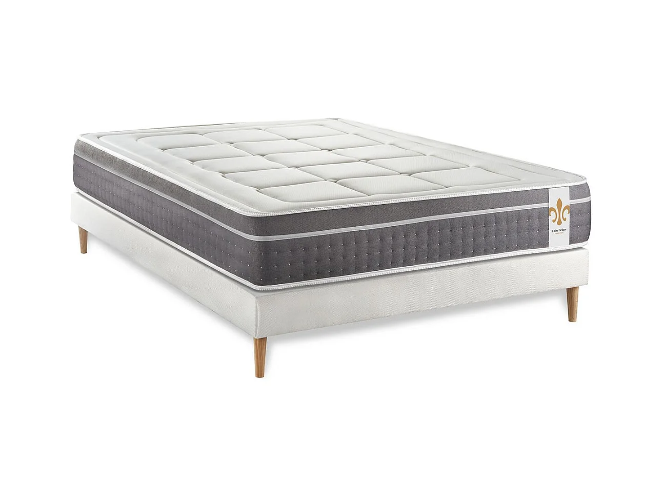 Ensemble Le Trente 140 x 200 cm sommier Blanc