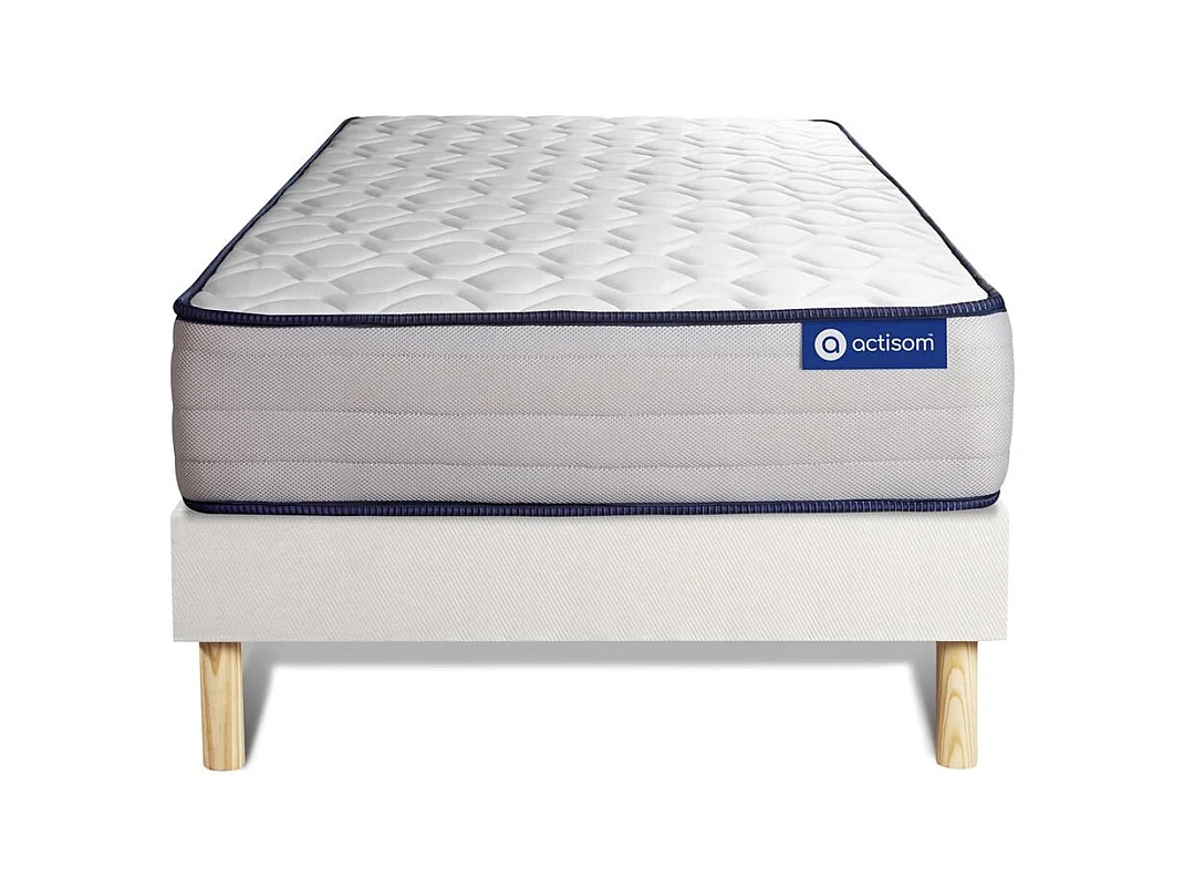 Pack colchón Actilatex form 80x190cm + Somier multiláminas, Látex y espuma viscoelástica, 5 zonas de confort