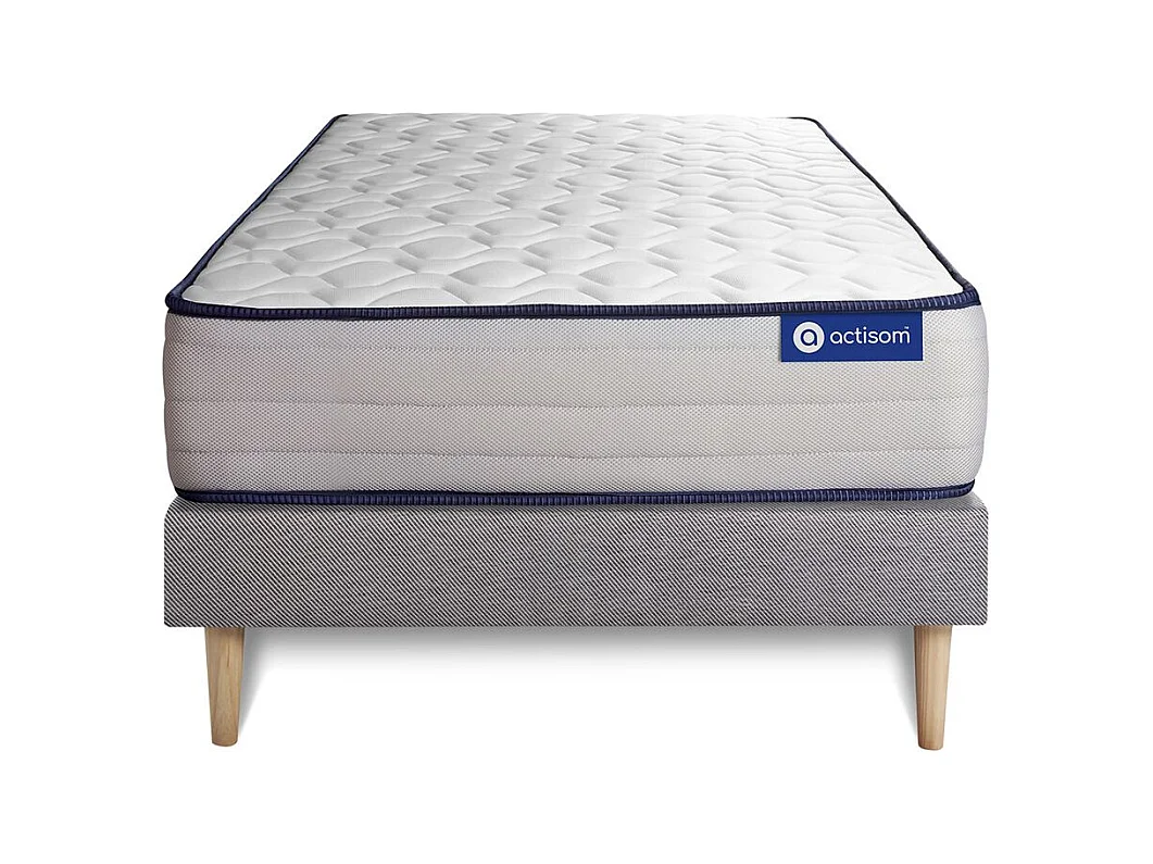 Lattenbodem en Actimemo form matras 80x190cm , matrasdikte : 22 cm , traagschuim , stevig, 5 comfortzones
