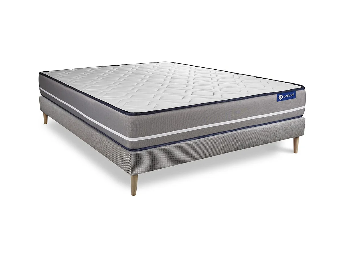 Lattenbodem en Actiflex pur matras 120x190cm , matrasdikte : 20 cm , pocketveren , stevig, 3 comfortzones
