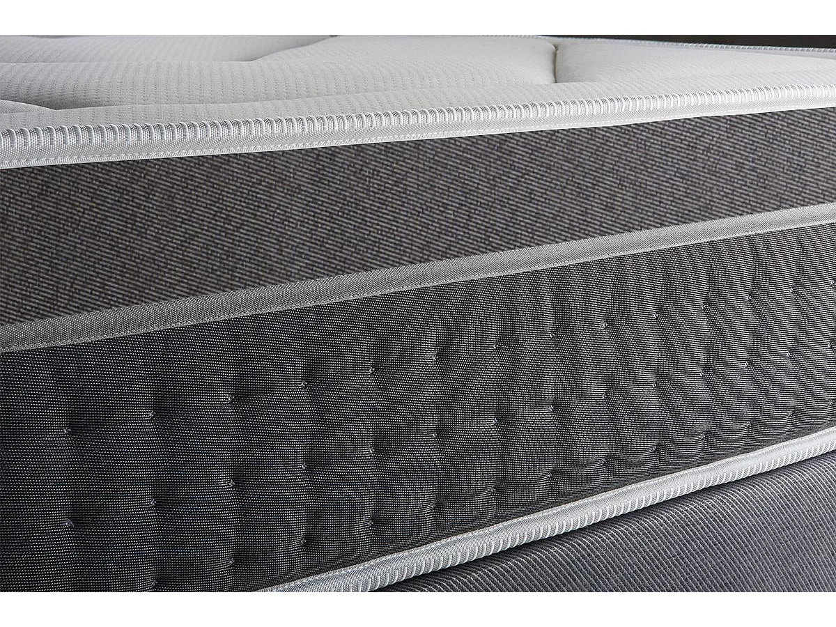 Ensemble Le Trente 140 x 200 cm sommier Gris