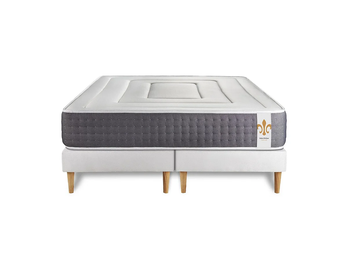 Pack Le Vingt-Six 160 x 200 cm double sommiers Blanc