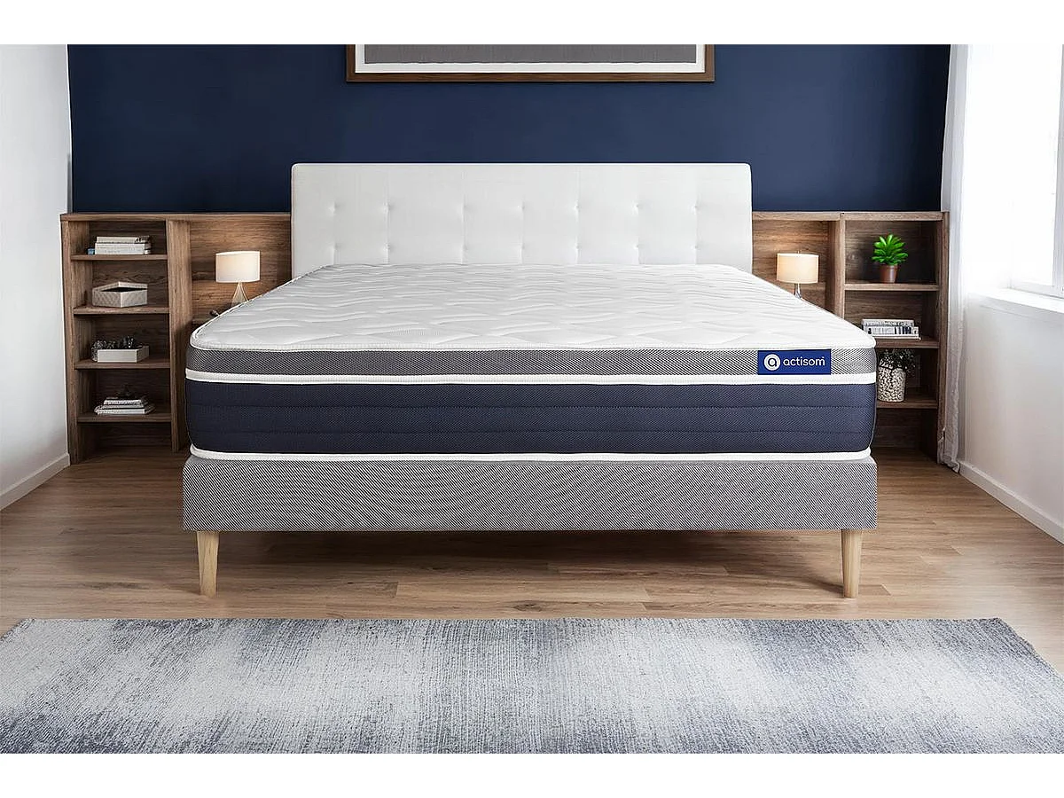 Kit rete e materasso Actimemo confort 120x200cm - Spessore : 26cm- memory foam - Moderatamente rigido