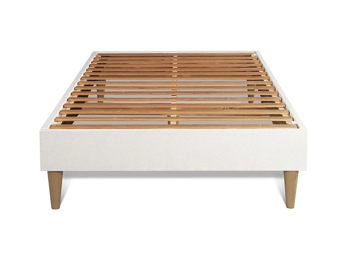 Ensemble Trente 90 x 190 cm sommier Kit Blanc