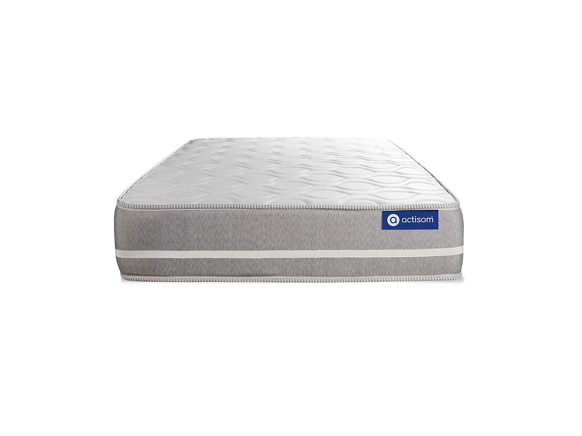 Ensemble matelas Latex + mémoire de forme ACTILATEX TOUCH 80x200 3zones de confort + sommier KIT blanc