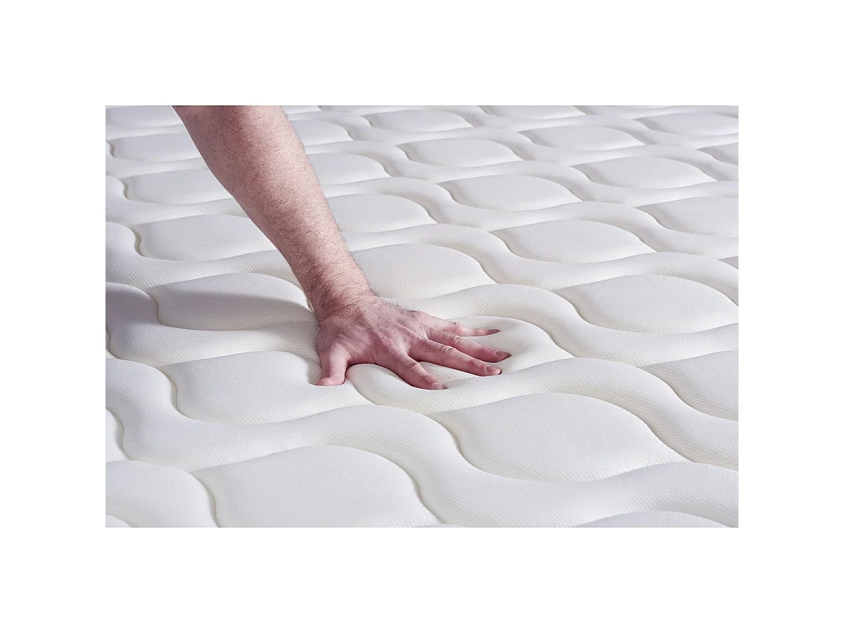 Ensemble matelas Latex + mémoire de forme ACTILATEX TOUCH 80x200 3zones de confort + sommier KIT blanc