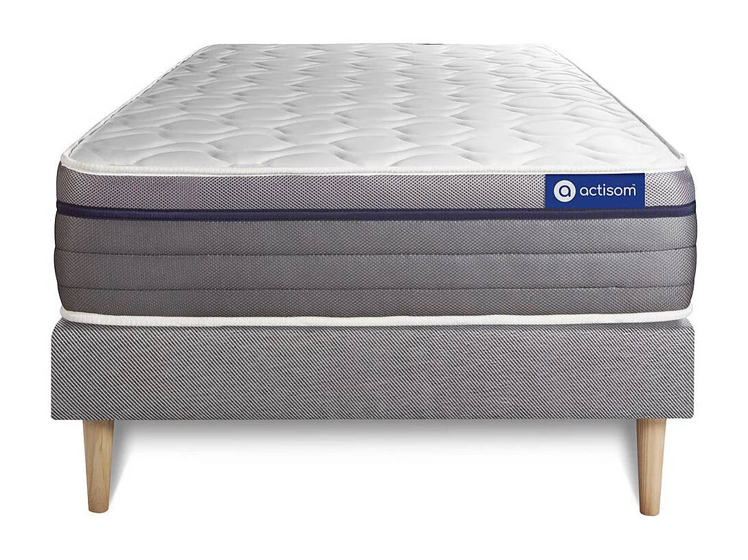 Lattenbodem en Actilatex zen matras 80x200cm , matrasdikte : 26 cm , latex en traagschuim , gebalanceerd, 7 comfortzones