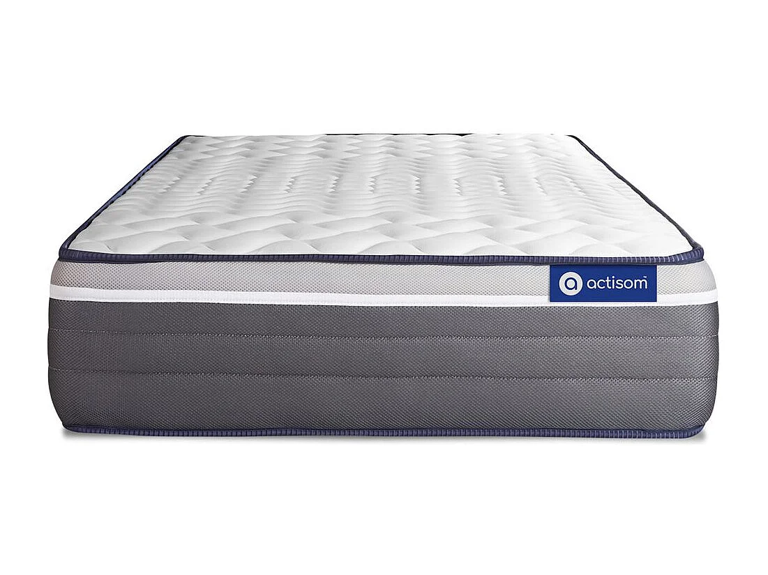 Lattenbodem en Actimemo plus matras 80x190cm , matrasdikte : 26 cm , traagschuim , zeer stevig, 7 comfortzones