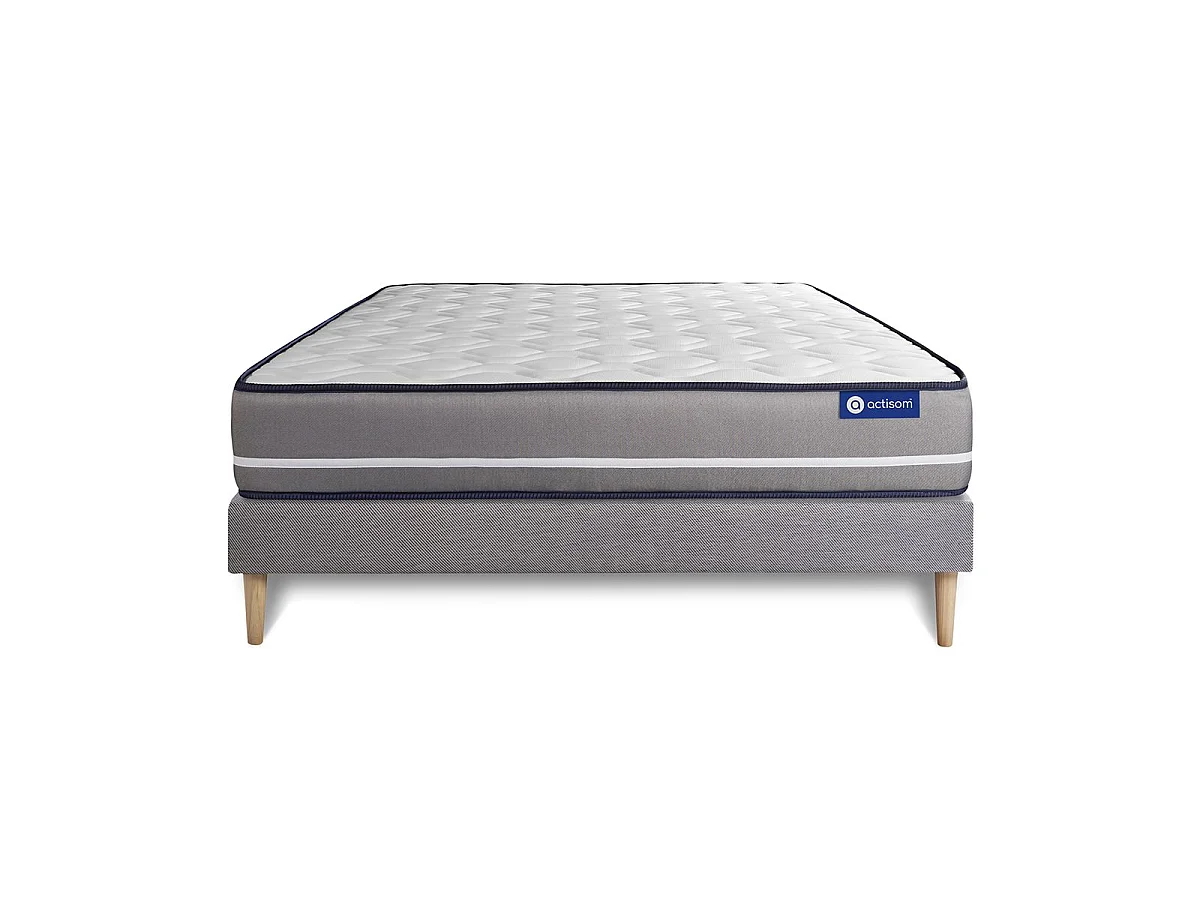 Lattenbodem en Actiflex pur matras 120x200cm , matrasdikte : 20 cm , pocketveren , stevig, 3 comfortzones