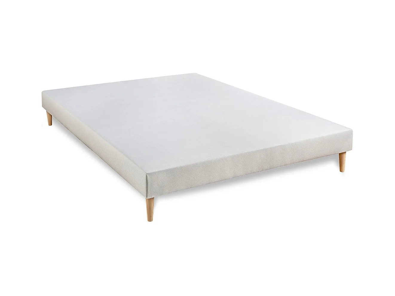 Pack Le Vingt-Huit 160 x 200 cm sommier Blanc