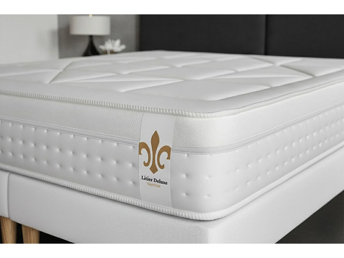 Ensemble Vingt-Huit 90 x 200 cm sommier Kit Blanc