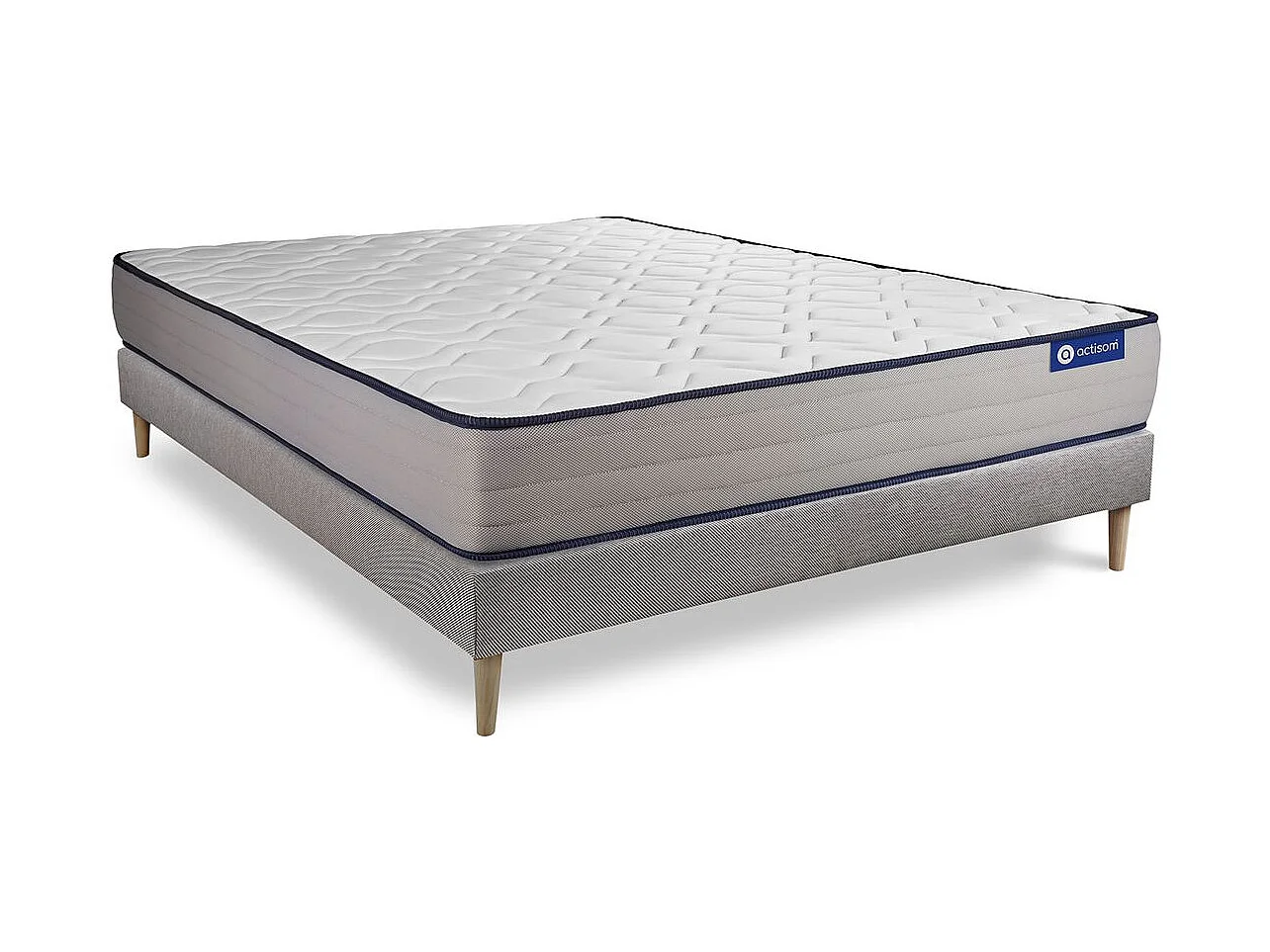 Kit rete e materasso Actilatex form 120x190cm - Spessore : 22cm - Lattice e memory foam - rigido