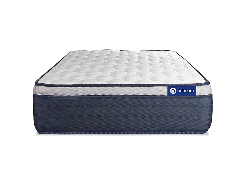 Actilatex max matratze 80x200cm + Bettgestell mit lattenrost - Dicke : 26cm - Latex und Memory-Schaum - H4