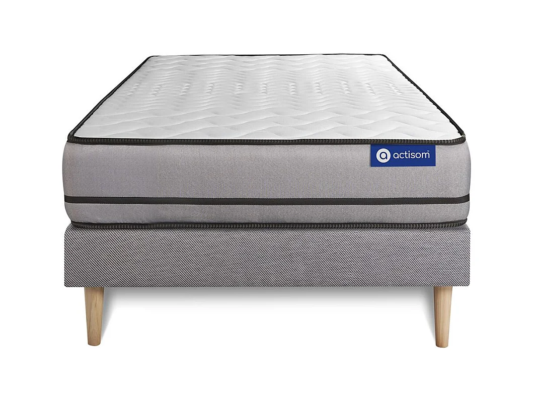 Pack colchón Actilatex night 80x190cm + Somier, Látex y espuma viscoelástica, 3 zonas de confort