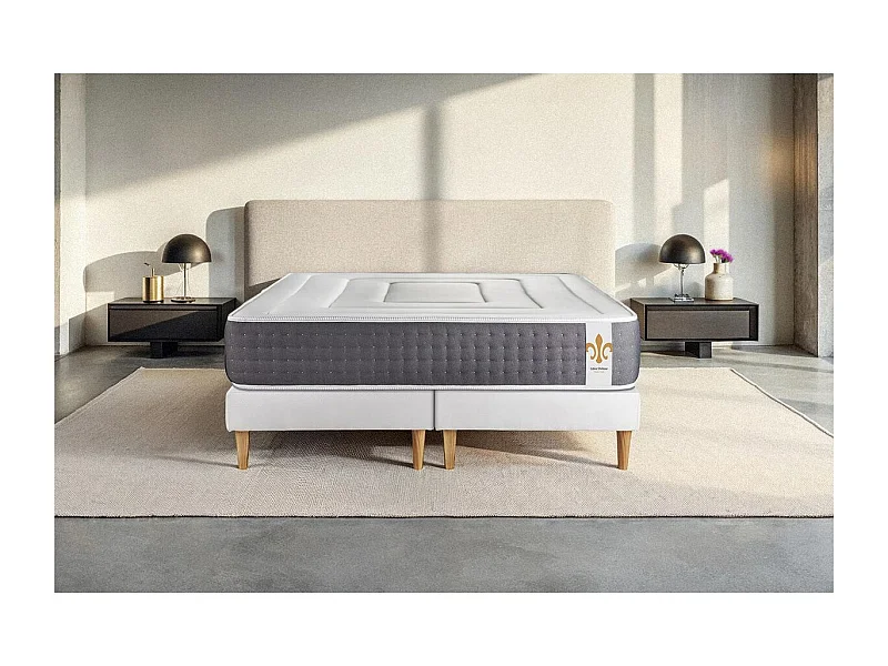 Ensemble Le Vingt-Six 160 x 200 cm double sommiers Blanc