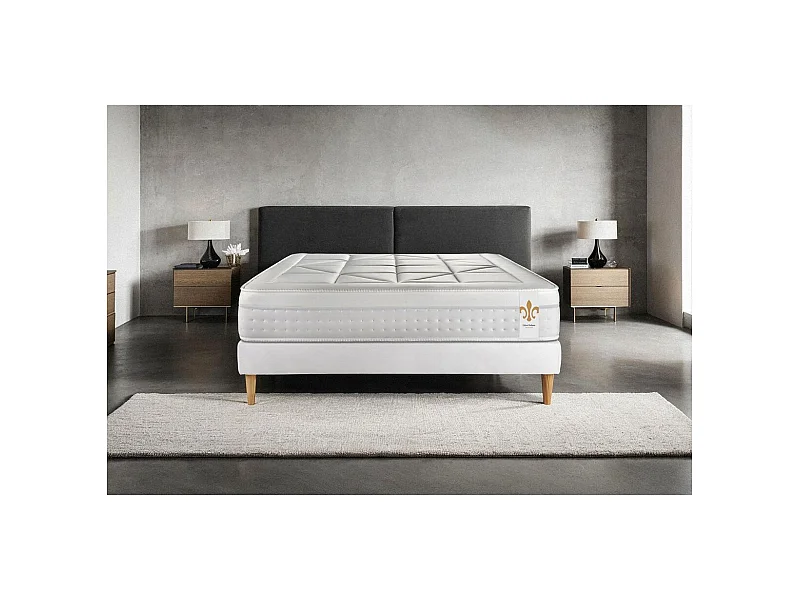 Ensemble Vingt-Huit 160 x 200 cm sommier Kit Blanc