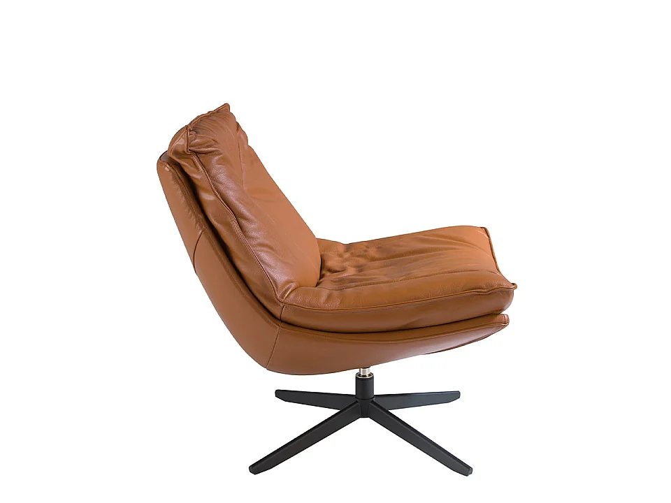 Bruine leren draaifauteuil 5096 ANGEL CERDA