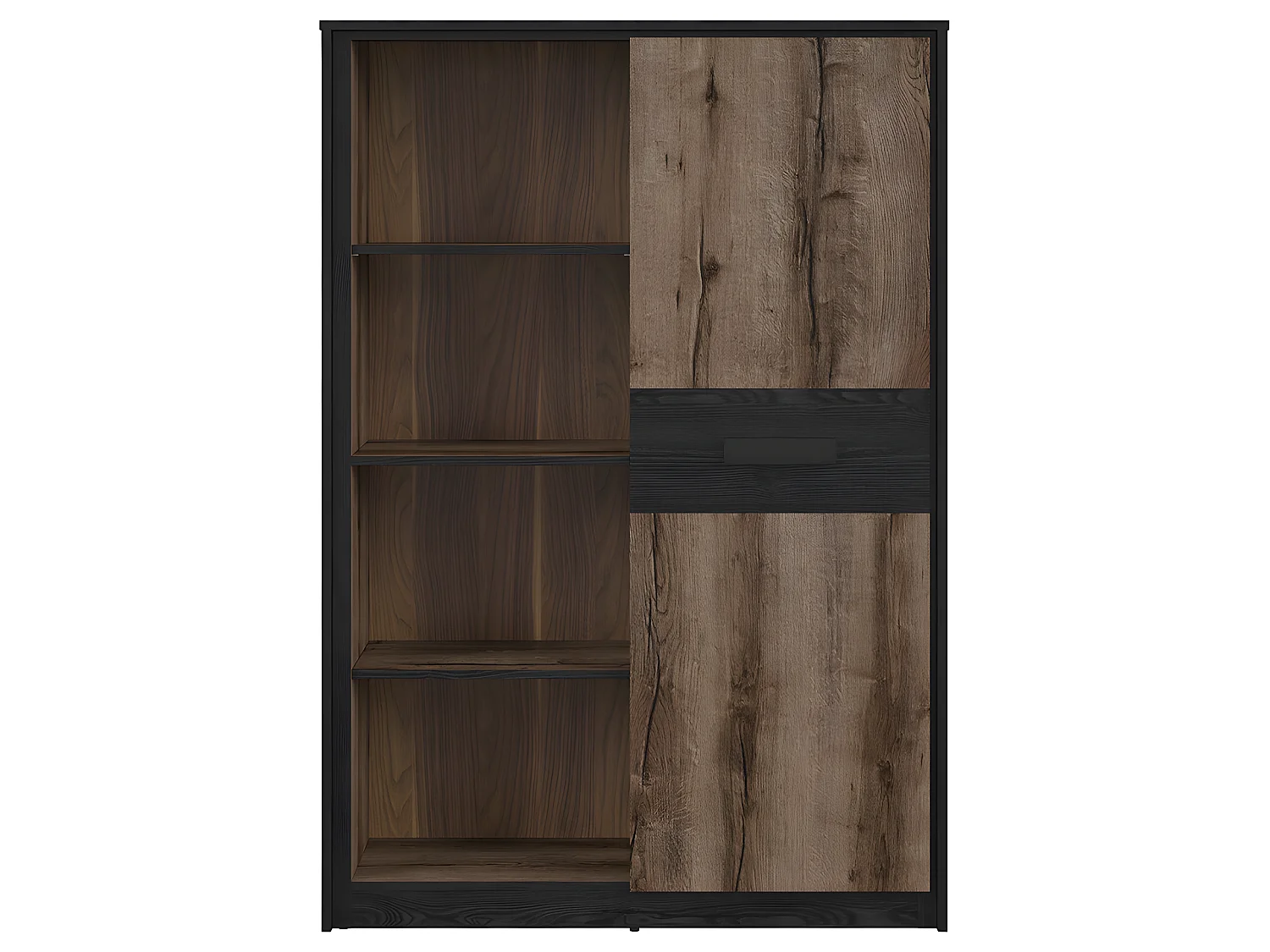 Bibliothèque 1 porte Romane Bois