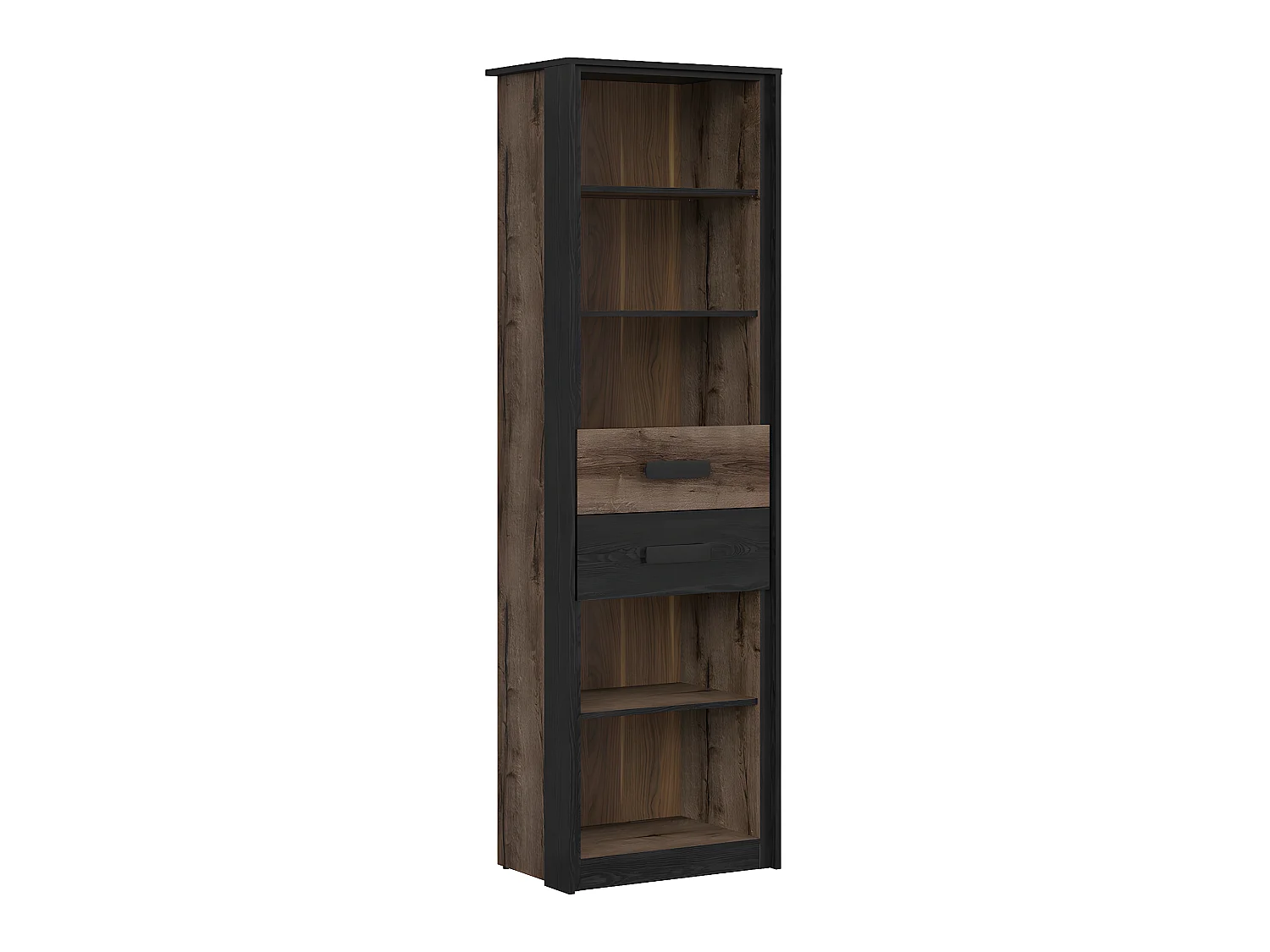 Romane Houten boekenkast met 2 laden
