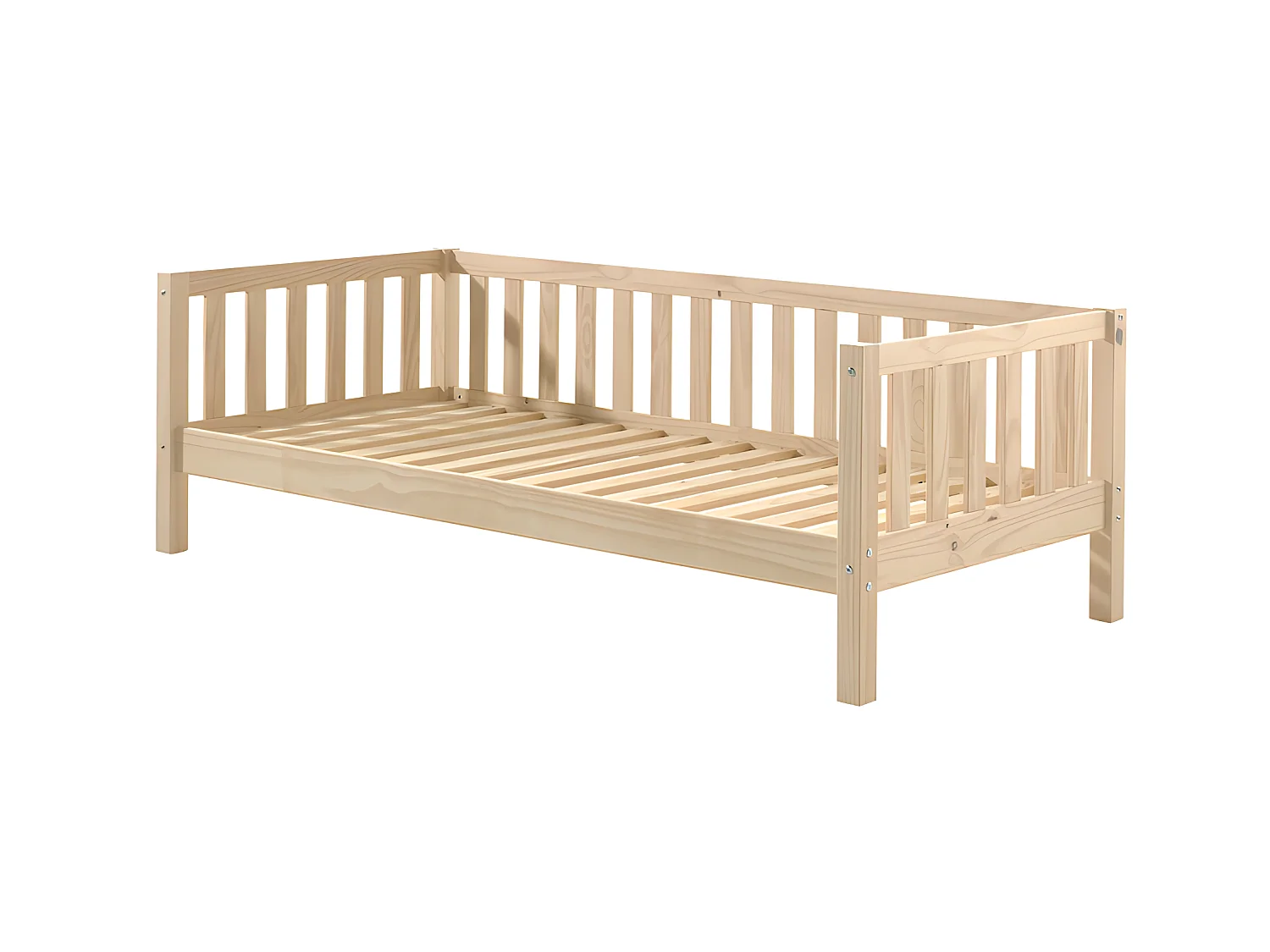 Lit Capitaine Enfant "Fritz" 90x200cm Naturel