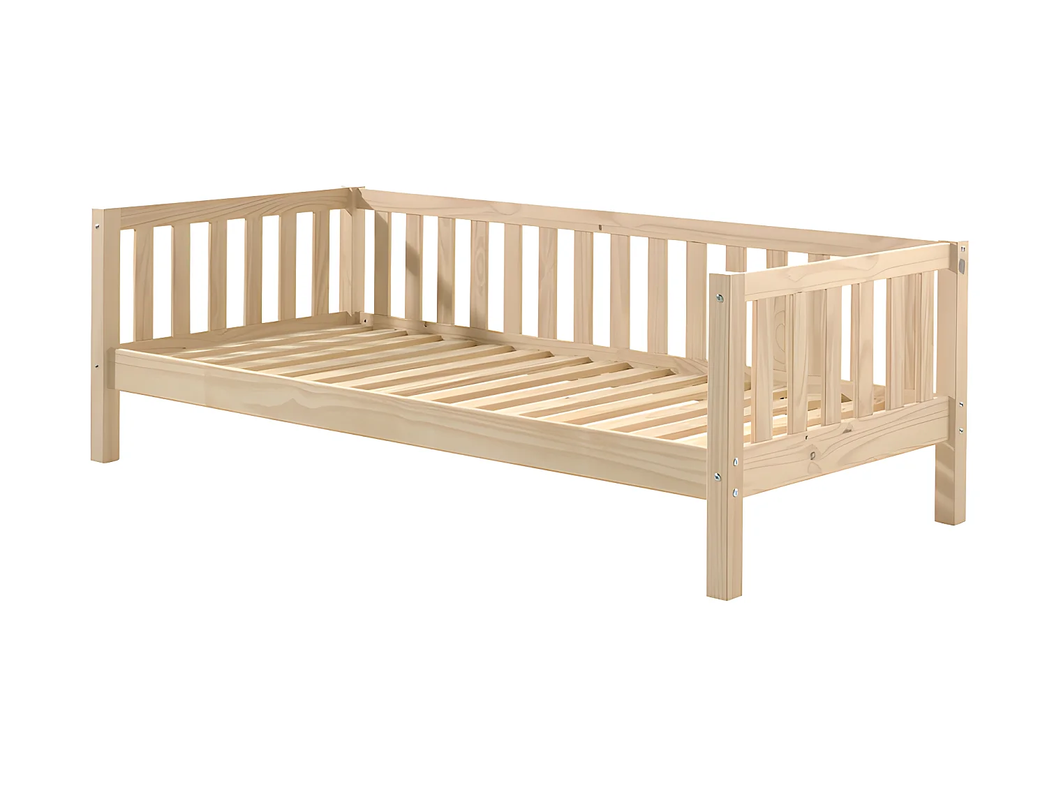 Lit Capitaine Enfant "Fritz" 90x200cm Naturel