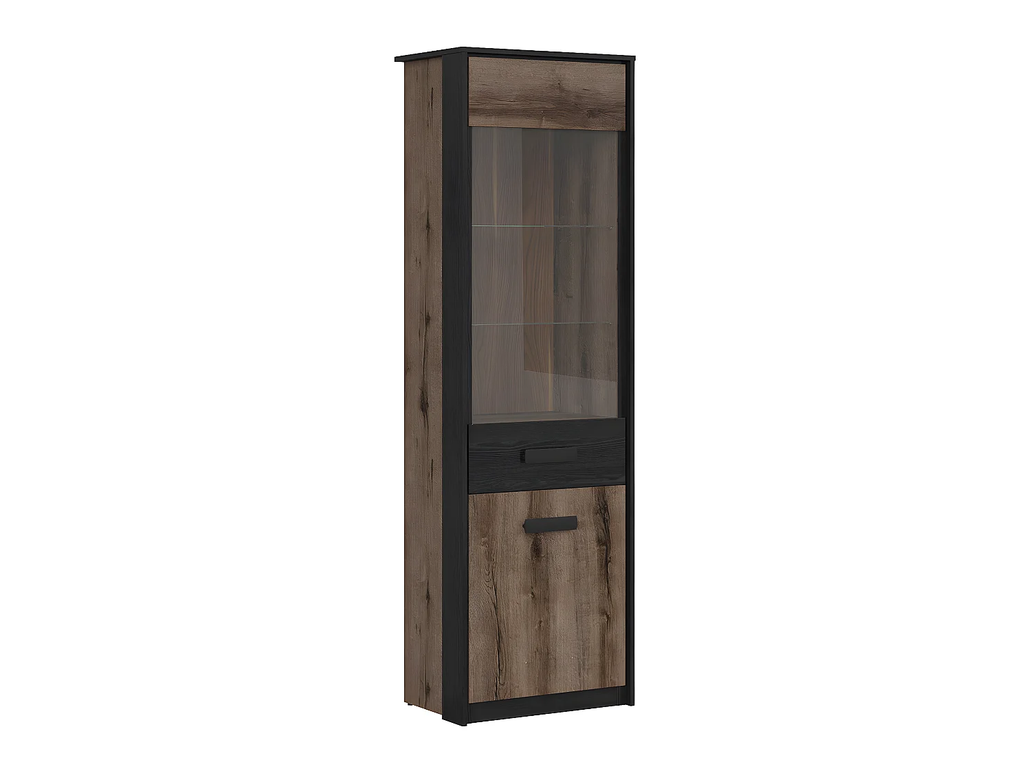 2-deurs vitrinekast Romane Bois
