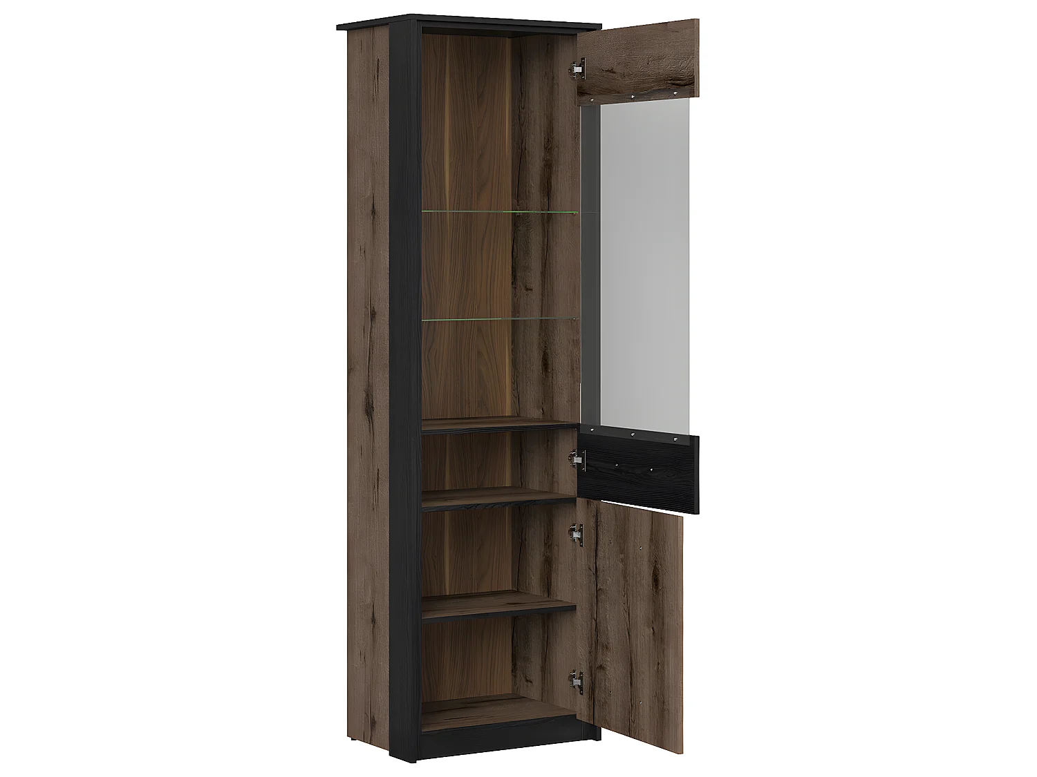 Vitrine 2 portes Romane Bois