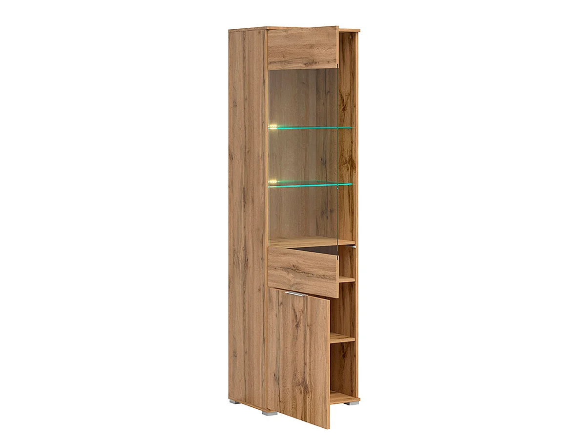 Selma Wood 2-dørs vitrineskab