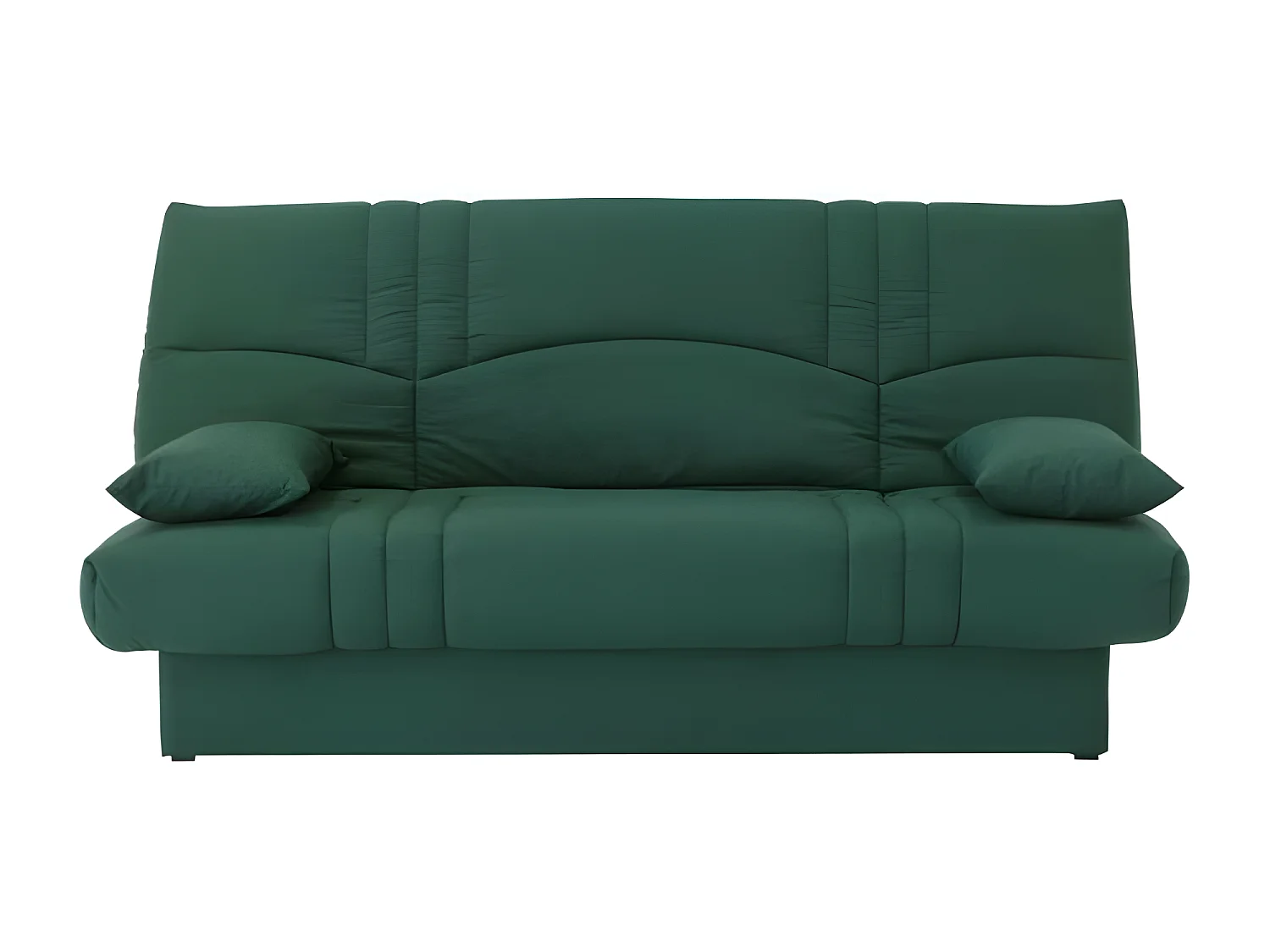 Banquette clic clac 3 places - tissu Vert foret - Style contemporain - L 190 x P 92 cm - DREAM