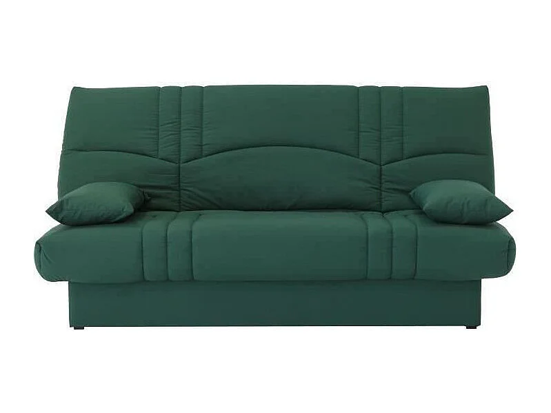 Banquette clic clac 3 places - tissu Vert foret - Style contemporain - L 190 x P 92 cm - DREAM
