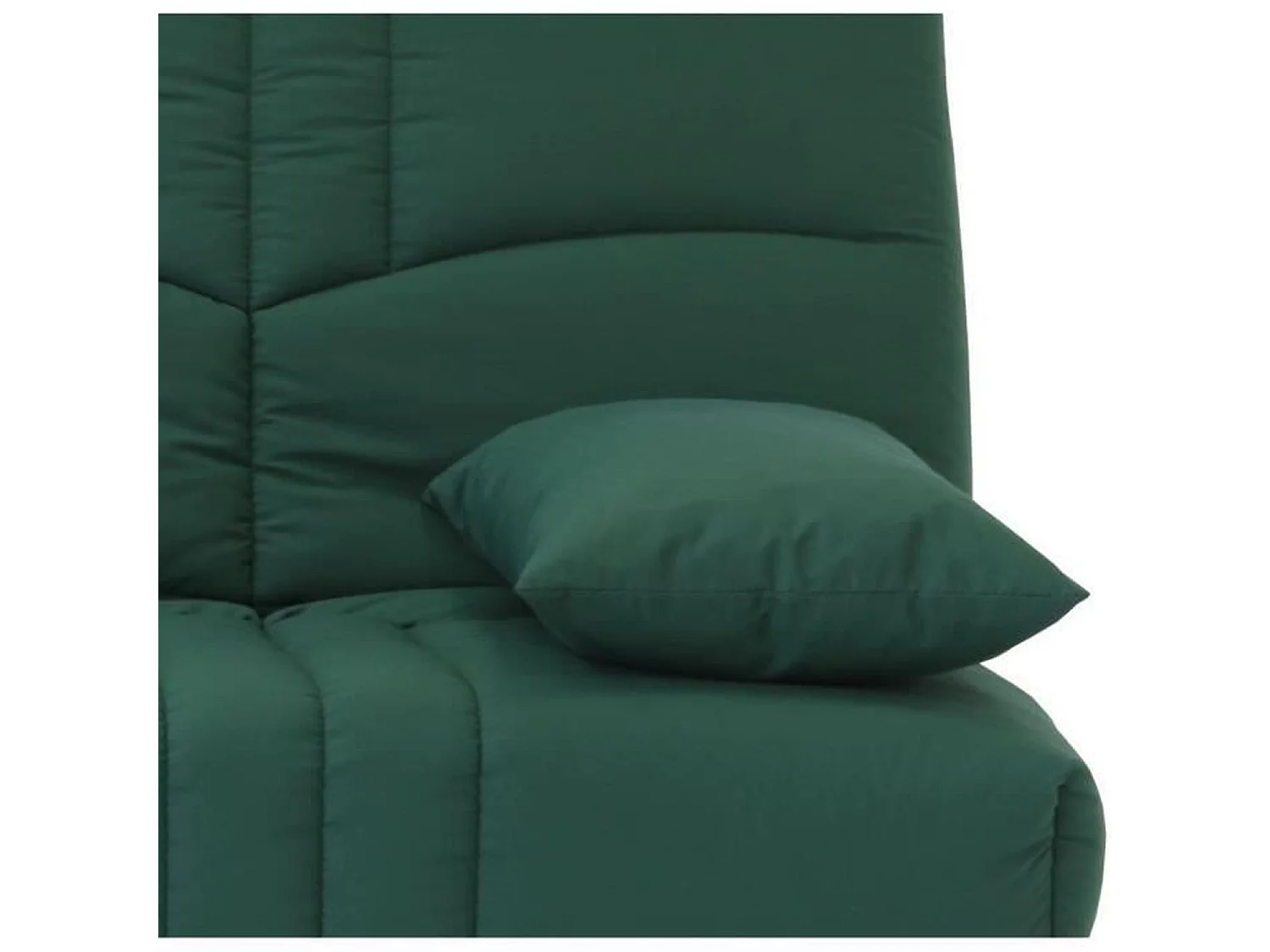 Banquette clic clac 3 places - tissu Vert foret - Style contemporain - L 190 x P 92 cm - DREAM