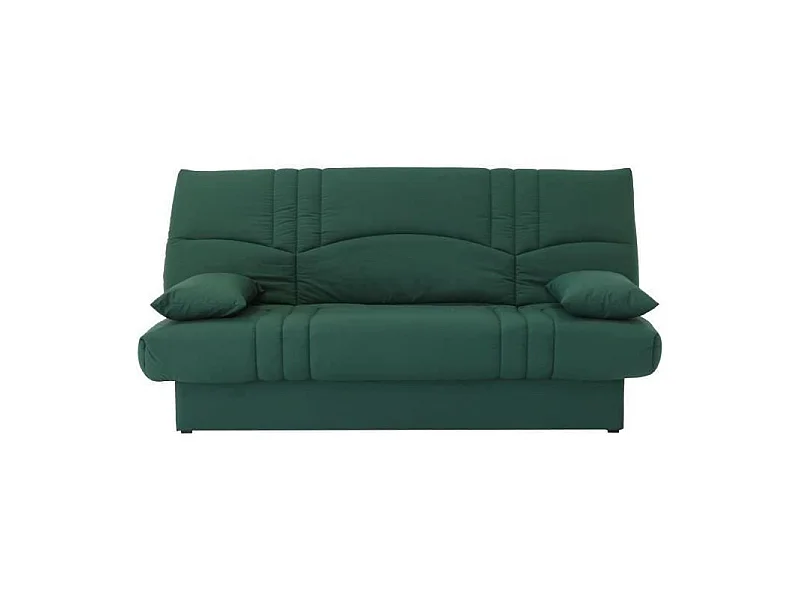 Sofá Clic Clac 3 Plazas Verde Bosque Convertible Estilo Contemporáneo