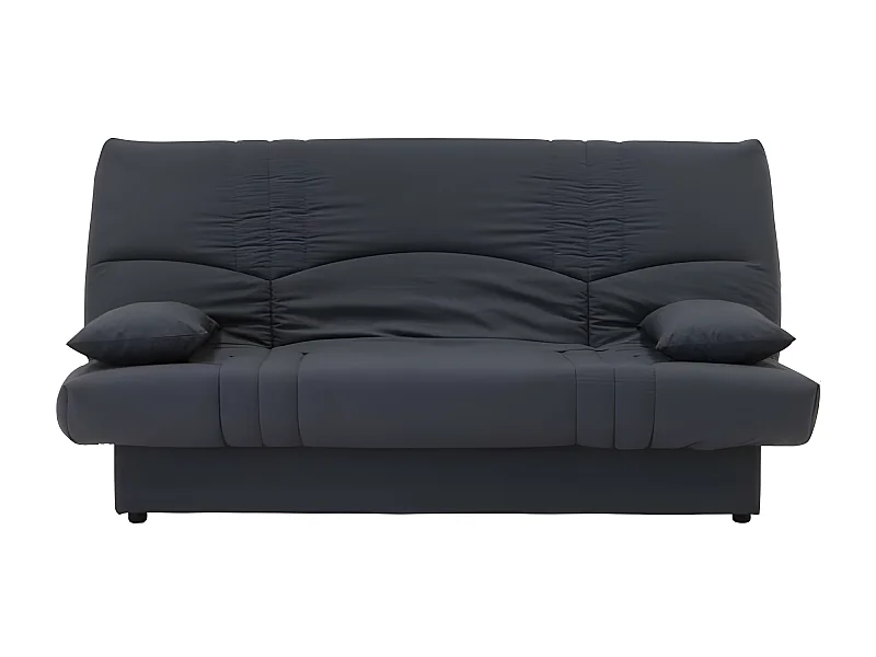 Sofá Cama Clic Clac 3 Lugares Cinza Antracite Estilo Contemporâneo - Tecido 100% Algodão - Sofá Cama