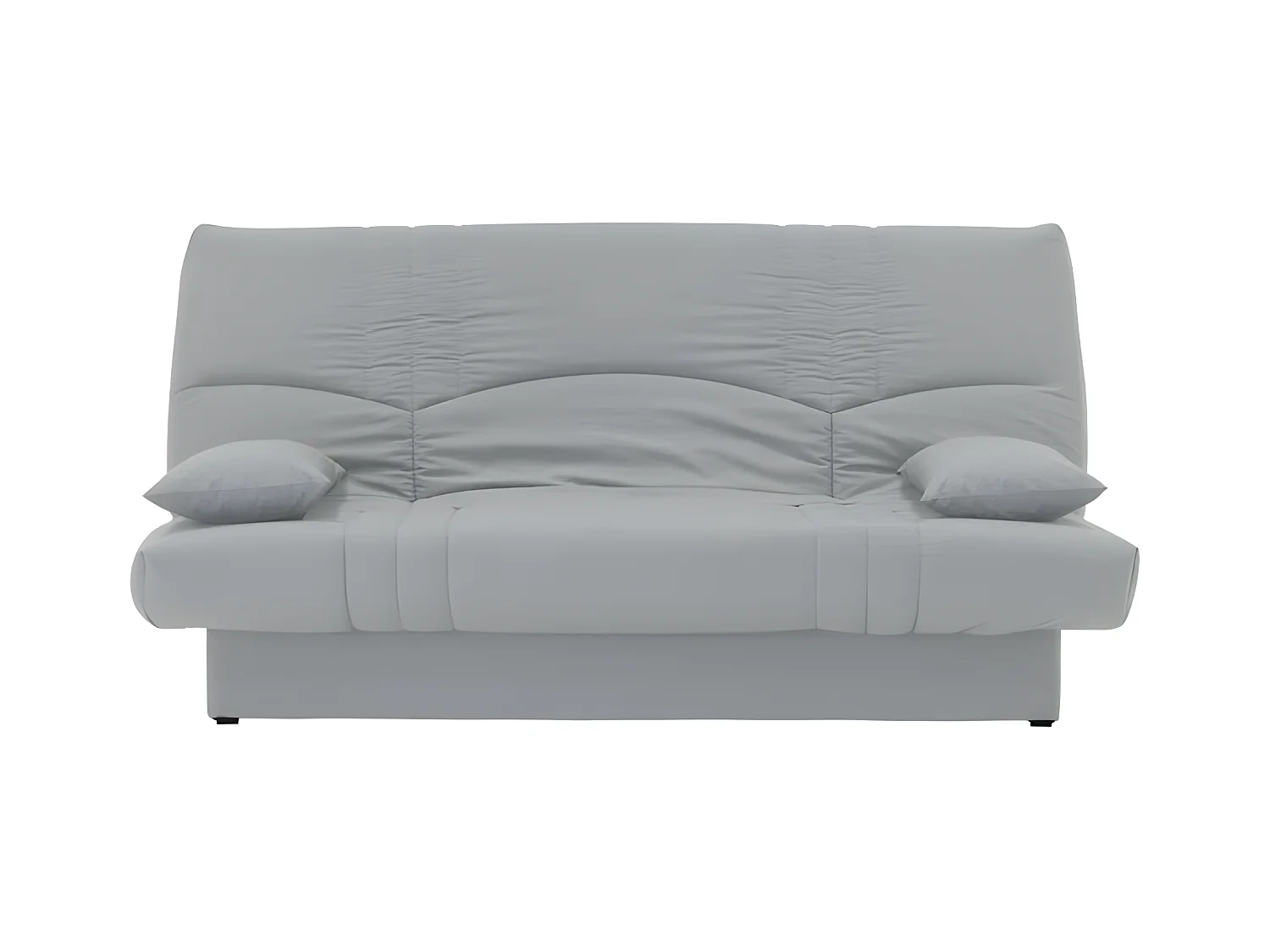 DREAM Banquette clic clac 3 places - Tissu gris clair - Slyle contemporain - L 190 x P92 cm
