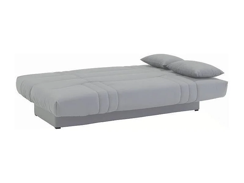 DREAM Banquette clic clac 3 places - Tissu gris clair - Slyle contemporain - L 190 x P92 cm