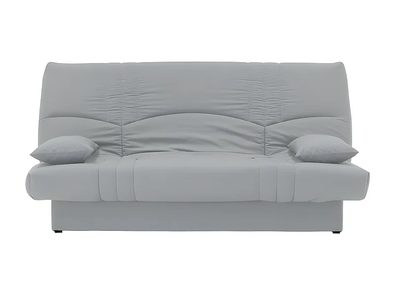 DREAM Banquette clic clac 3 places - Tissu gris clair - Slyle contemporain - L 190 x P92 cm