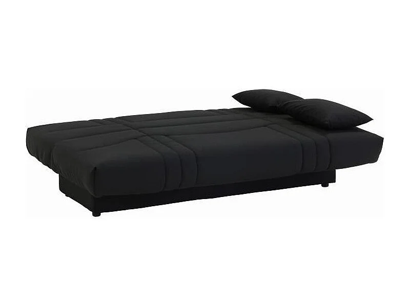 DREAM Banquette clic clac 3 places - Tissu noir - Slyle contemporain - L 190 x P 92 cm
