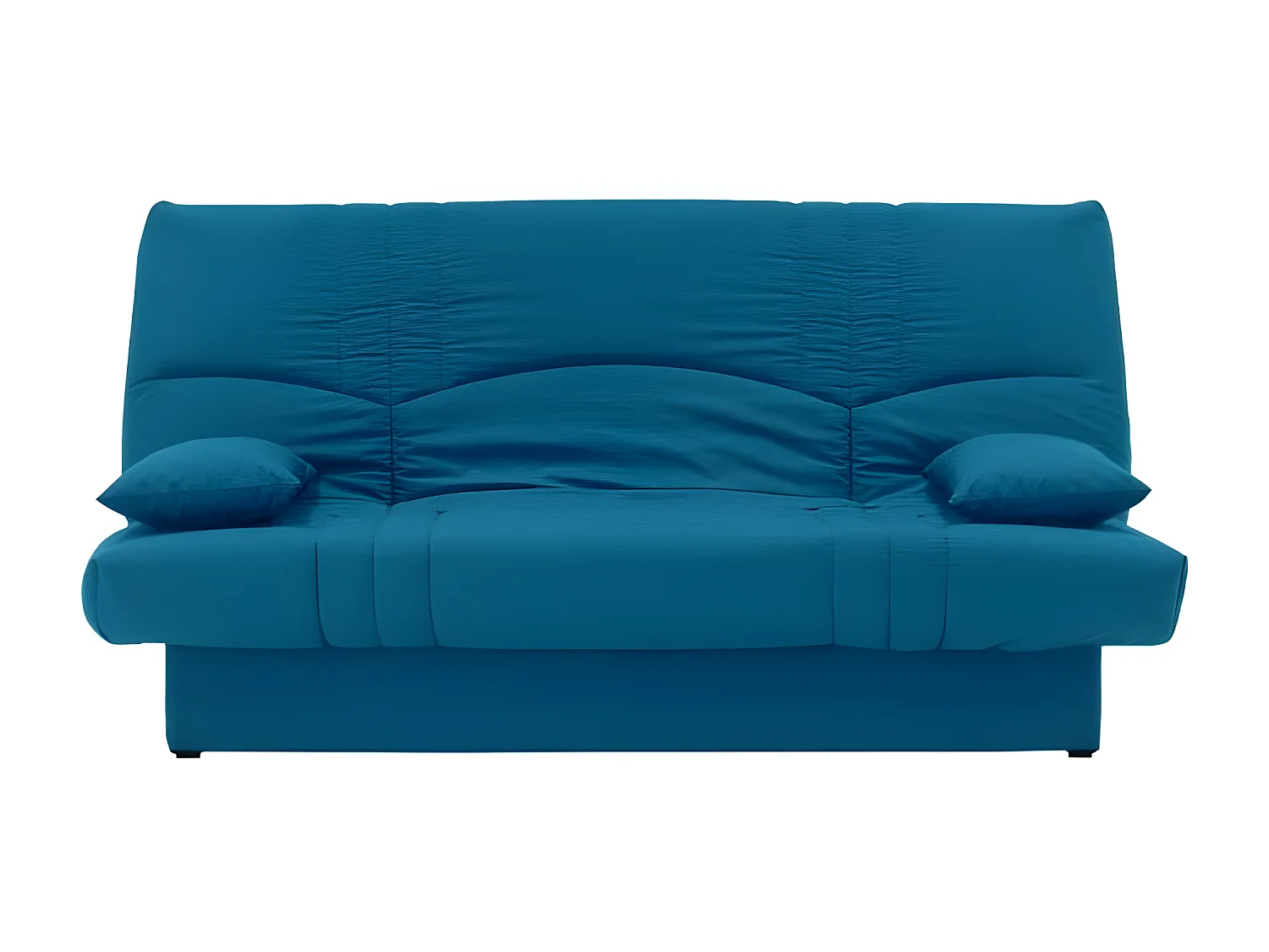 Schlafsofa mit 3 Sitzplätzen in Entenblauem Stoff - Zeitgenössischer Stil