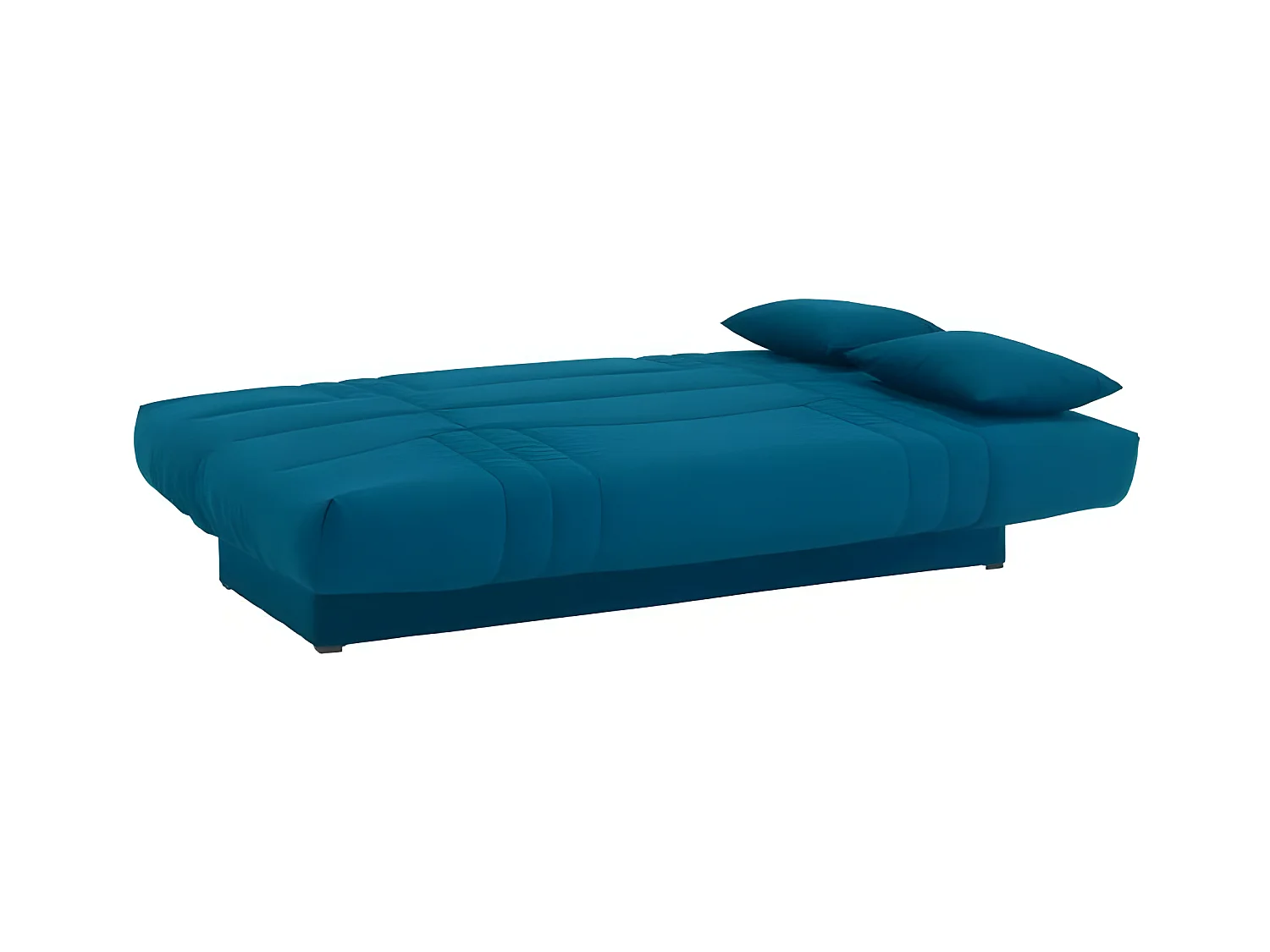 Schlafsofa mit 3 Sitzplätzen in Entenblauem Stoff - Zeitgenössischer Stil