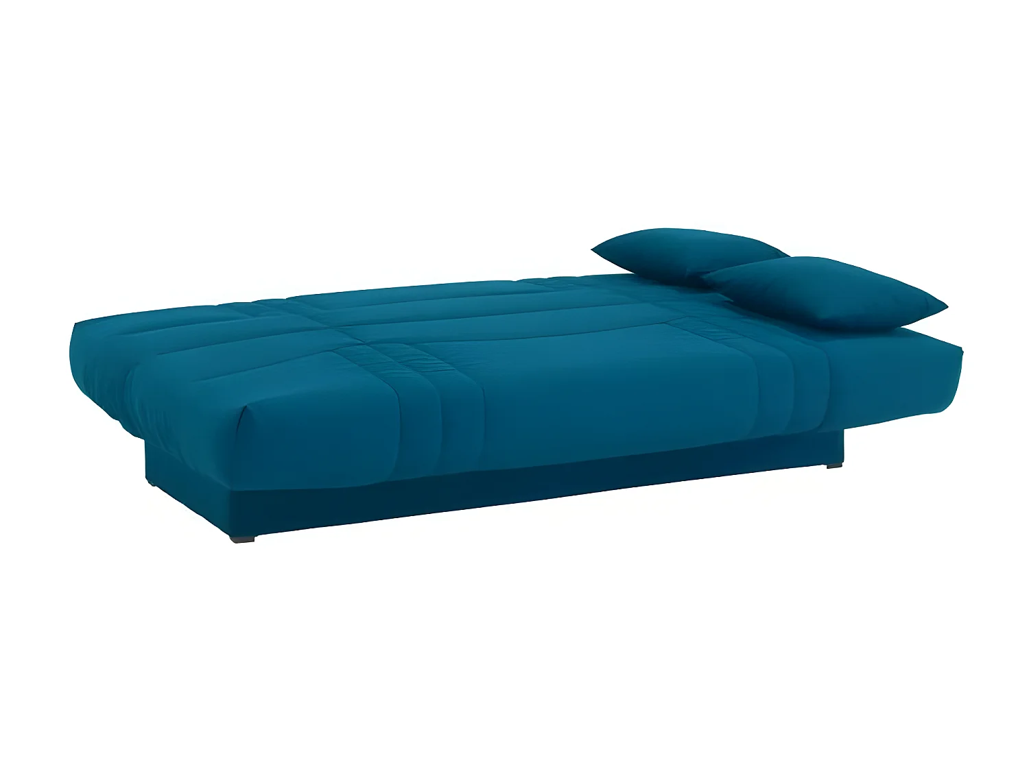 DREAM Banquette clic clac 3 places - Tissu bleu canard - Slyle contemporain - L 190 x P92 cm