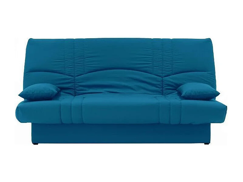 DREAM Banquette clic clac 3 places - Tissu bleu canard - Slyle contemporain - L 190 x P92 cm