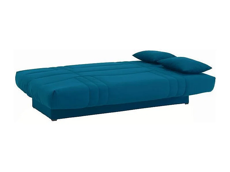 DREAM Banquette clic clac 3 places - Tissu bleu canard - Slyle contemporain - L 190 x P92 cm
