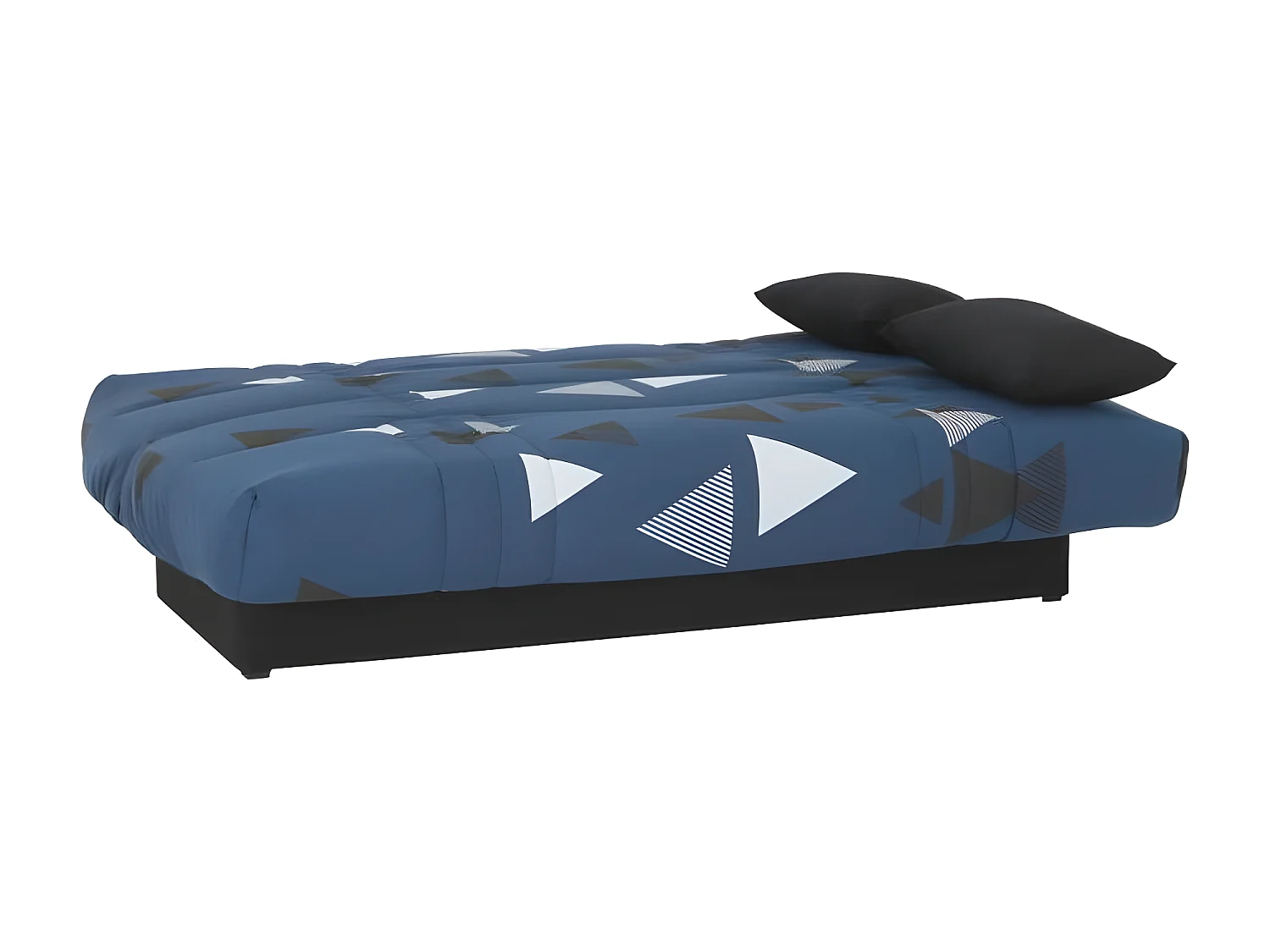 Banquette clic clac 3 places - tissu Bikini bleu - Style contemporain -  L 190 x P 92 cm - DREAM