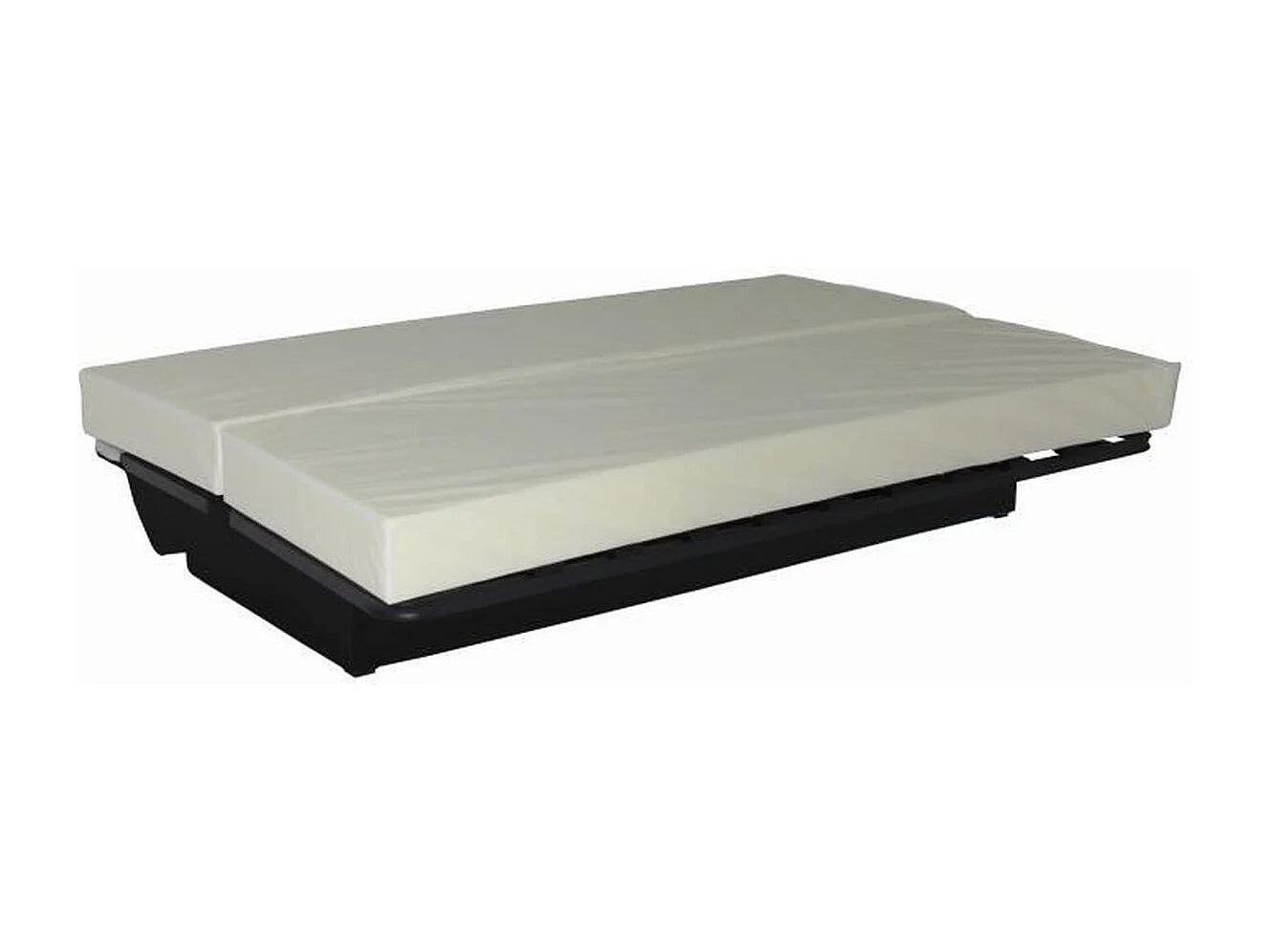 Banquette clic clac 3 places - tissu Bikini bleu - Style contemporain -  L 190 x P 92 cm - DREAM