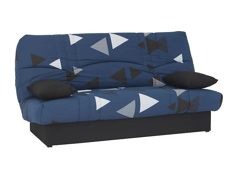 Banquette clic clac 3 places - tissu Bikini bleu - Style contemporain -  L 190 x P 92 cm - DREAM