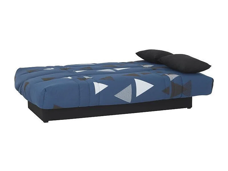 Banquette clic clac 3 places - tissu Bikini bleu - Style contemporain -  L 190 x P 92 cm - DREAM