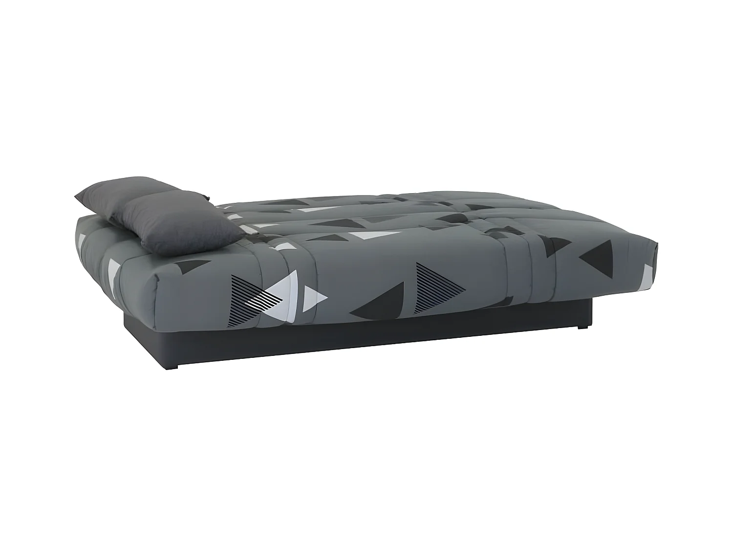 Banquette clic clac 3 places - tissu Bikini gris - Style contemporain -  L 190 x P 92 cm - DREAM