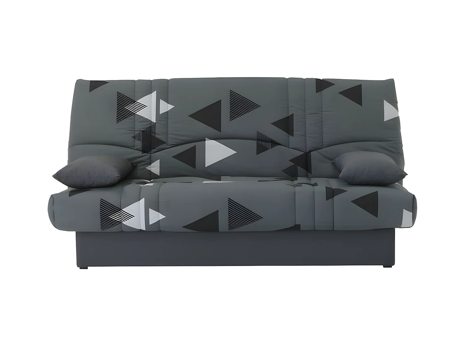 Banquette clic clac 3 places - tissu Bikini gris - Style contemporain -  L 190 x P 92 cm - DREAM