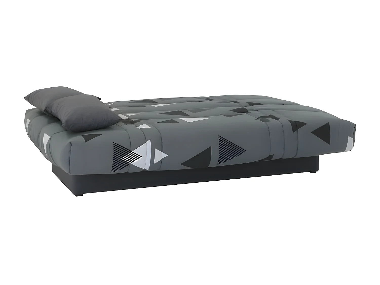 Banquette clic clac 3 places - tissu Bikini gris - Style contemporain -  L 190 x P 92 cm - DREAM